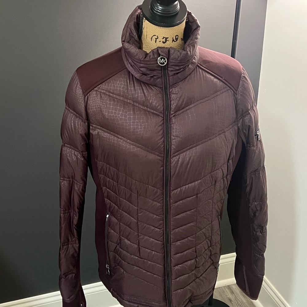 MICHAEL Michael Kors Deep Red Puffer Jacket